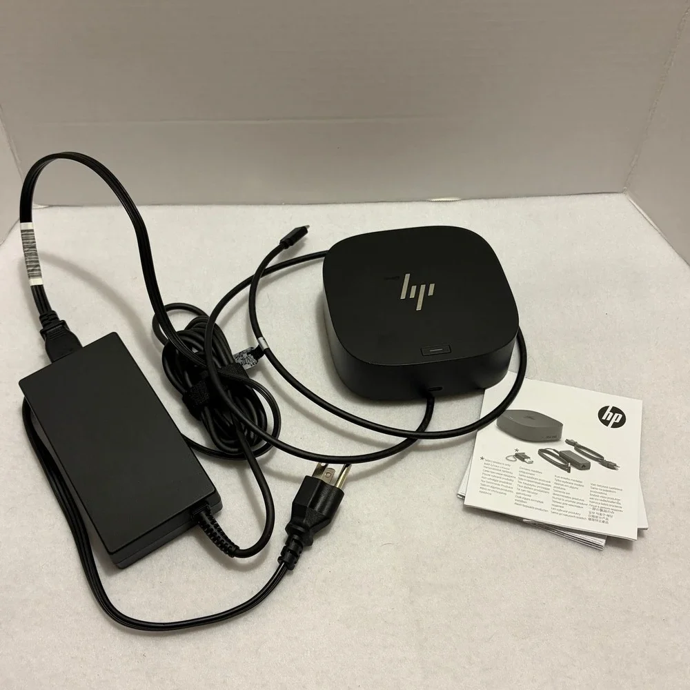 HP USB-C Dock G5 Black Docking Station 5TW10AA with 120W Power Adapter